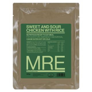 Sweet and Sour Chicken with Rice MRE Ready To Eat Meal